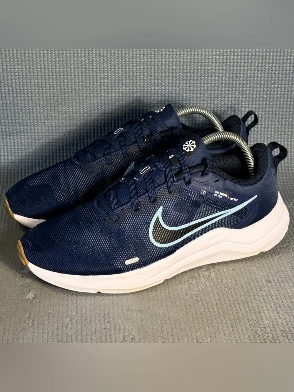 Nike Downshifter 12 Midnight Navy White Running Shoes DD9293-400 Men’s Size 8.5